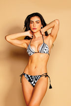 Bikini Set - Cotton flower - Tie-side