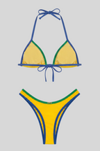 Bikini Brésilien - Riviera Rygy Drop / Yellow
