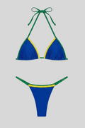 brazilian bikini triangle string thong cut blue yellow green perfect fit luxury brazilcore
