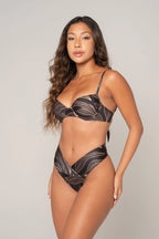 brazilian bikini push-up classic brown perfect fit luxury